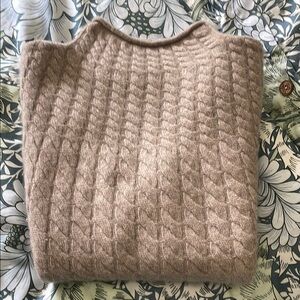 Cashmere Tan Allover Cable Sweater Haven Well Within